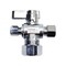 Thrifco Plumbing 5/8 Inch Comp x 3/8 Inch Comp x 1/4 Inch Comp Quarter Turn Brass  Angle Stop Valve 4406486 - alternate 3